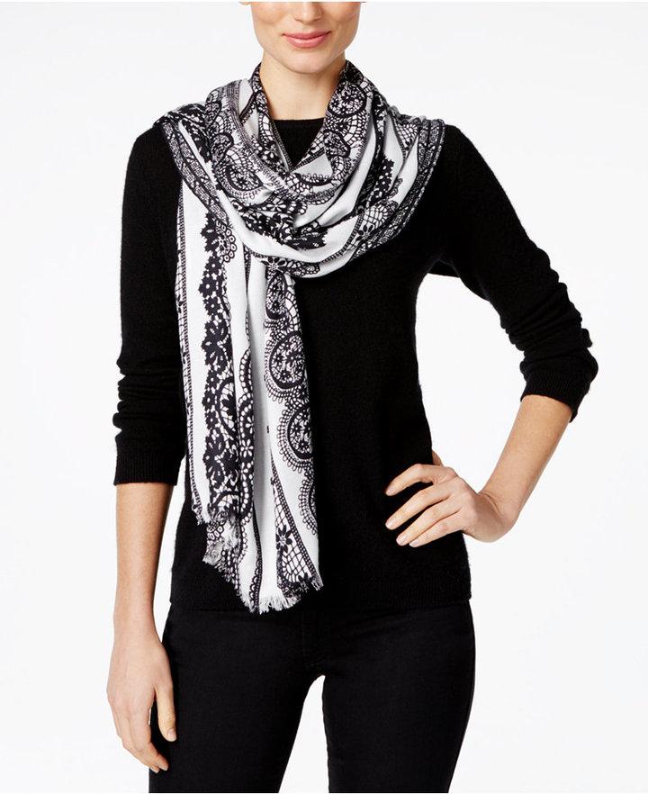 Mariage - INC International Concepts Lace Print Scarf, Only at Macy's