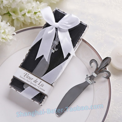 Hochzeit - Beter Gifts® France Fleur-de-Lis Chrome Spreader Party Souvenirs BETER-WJ086