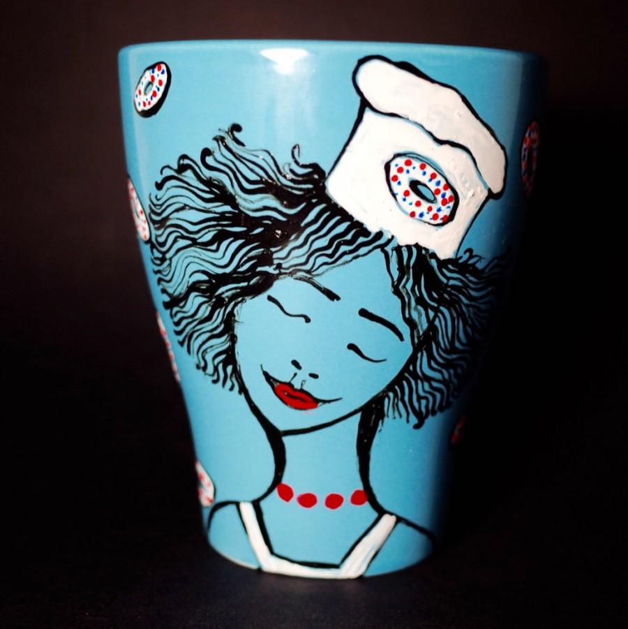 Wedding - Mug, cup, porcelain, porcelain art, tea mug, coffee mug, gift for her, gift for him, tea cup, coffee cup, hand painted cup, graphic arts