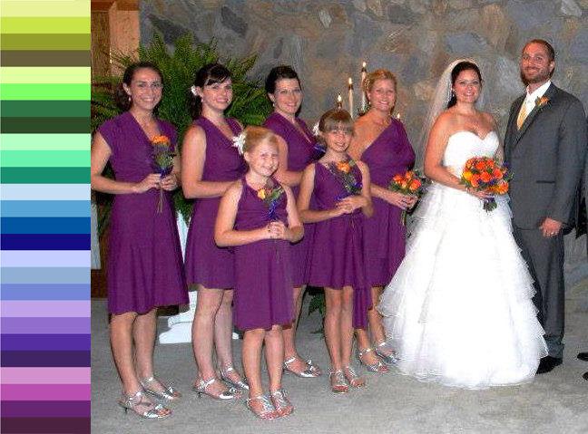 Hochzeit - CHILD SIZE infinity dress, Free-Style Dress, junior bridesmaid dress, flower girl dress, child dress, girl, toddler dress, convertible dress