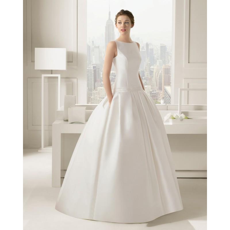 Mariage - Terrific Ball Gown Jewel Sweep Train Beading Bow Wedding Dress - dressosity.com