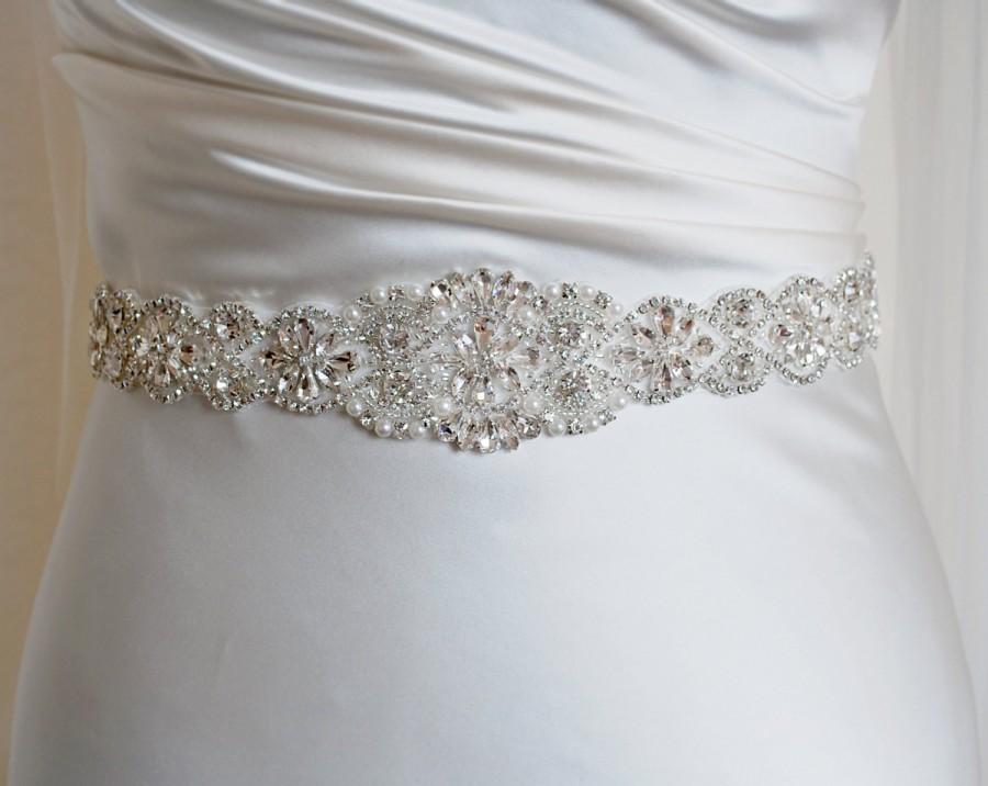 Hochzeit - Bridal sash, wedding sash, pearl bridal belt, bridal belt, wedding sashes and belts, wedding belts, bridal sash belt, bling sash, wedding