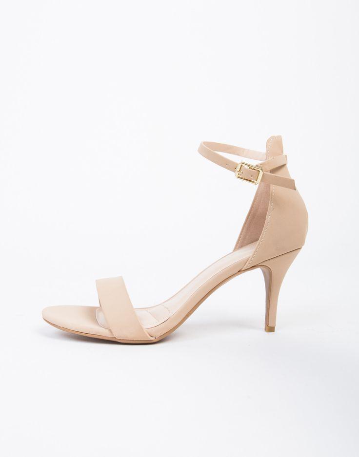 Mariage - Ankle Strapped Kitten Heels