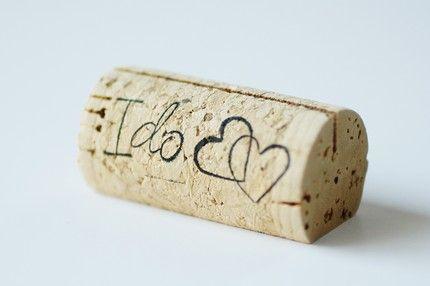 Mariage - Wine Cork Place Card Holders