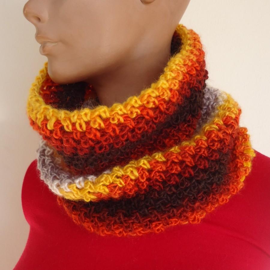 زفاف - Knit Scarf. Women's  infinite scarf. Knitted scarf-tube. Gift for her. Crochet scarf. Circle scarf. Women's  scarf Infinite scarf. Girl gift