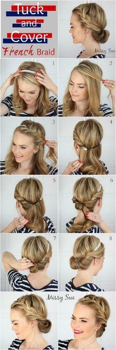 Hochzeit - 10 Easy Hairstyles For Bangs To Get Them Out Of Your Face