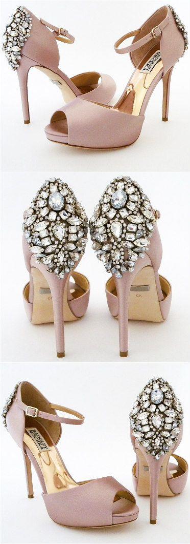 Hochzeit - Badgley Mischka Dawn Shoes, Blush