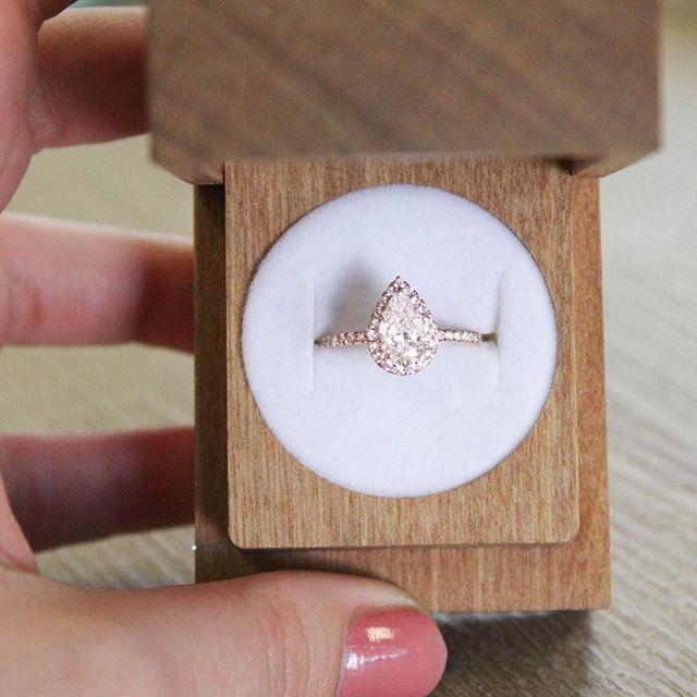 زفاف - 14K Rose Gold Waverly Diamond Ring (1/2 Ct. Tw.)
