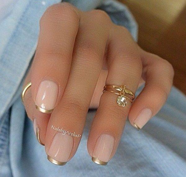 Wedding - Golden Nails
