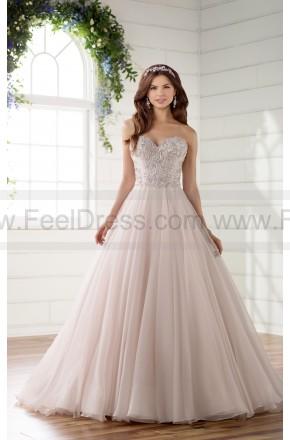 زفاف - Essense of Australia Strapless Fit And Flare Wedding Dress With Silver Beading Style D2272