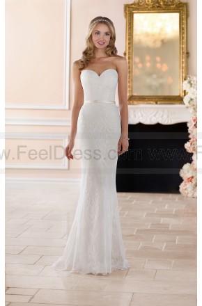 Hochzeit - Stella York Classic Lace Sheath Wedding Gown Style 6350