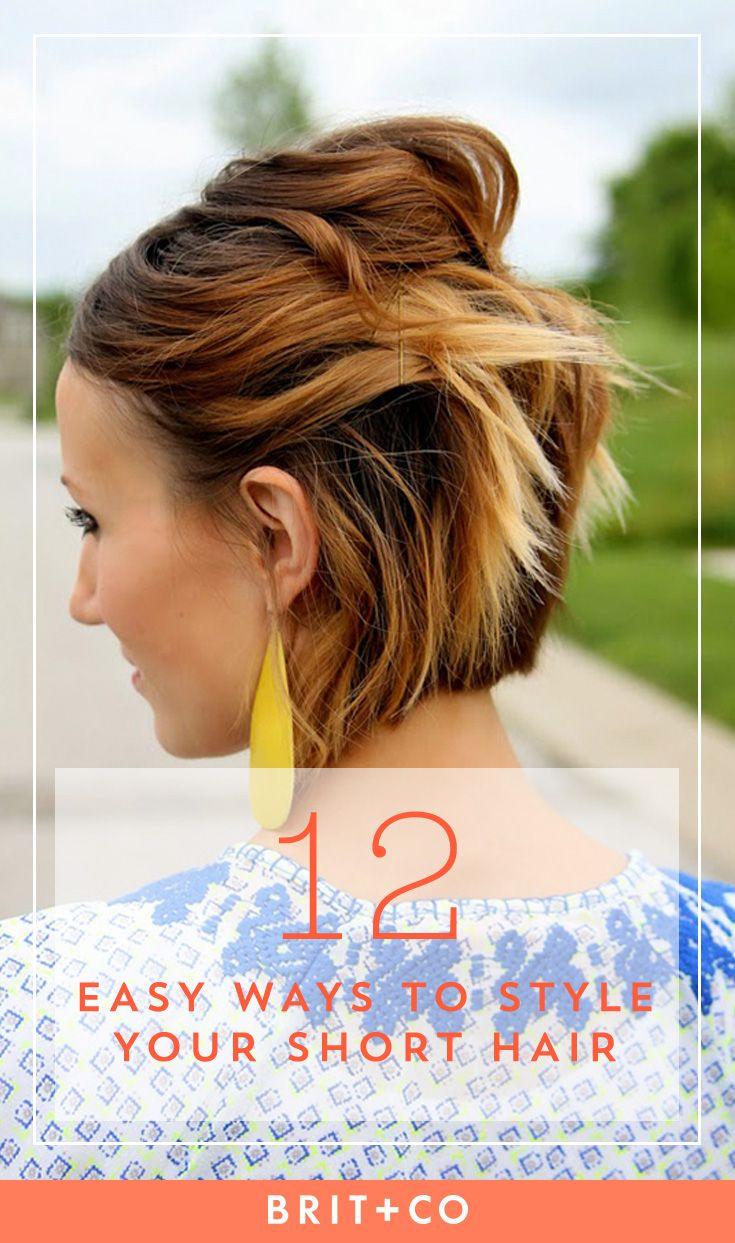 Hochzeit - 10-Minute ‘Dos: 12 Quick Ways To Style Short Hair