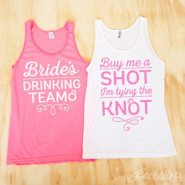 Wedding - Bachelorette Party Glitter Tank Tops - Buy Me A Shot I'm Tying The Knot 