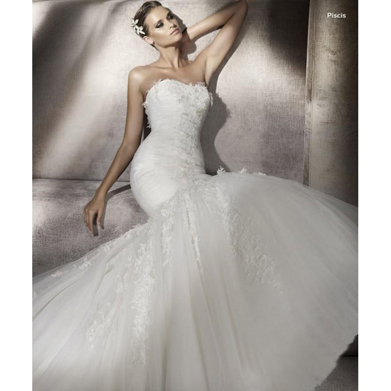 Wedding - Pronovias Piscis Bridal Gown (2012) (PR10_PiscisBG) - Crazy Sale Formal Dresses