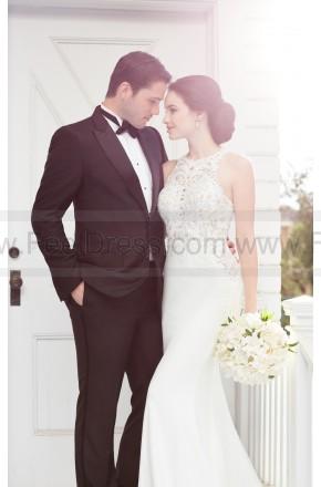 زفاف - Martina Liana Illusion Racerback Wedding Dress With High Neck Style 873