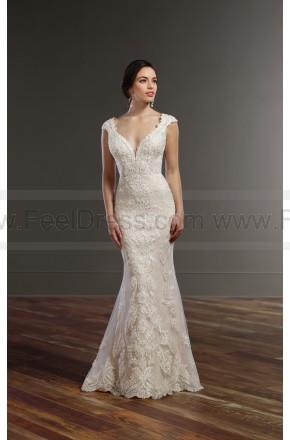 زفاف - Martina Liana Cap Sleeve Wedding Dress With Cameo Back Style 847