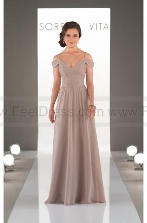 Mariage - Sorella Vita Romantic Off-The-Shoulder Bridesmaid Dress Style 8922