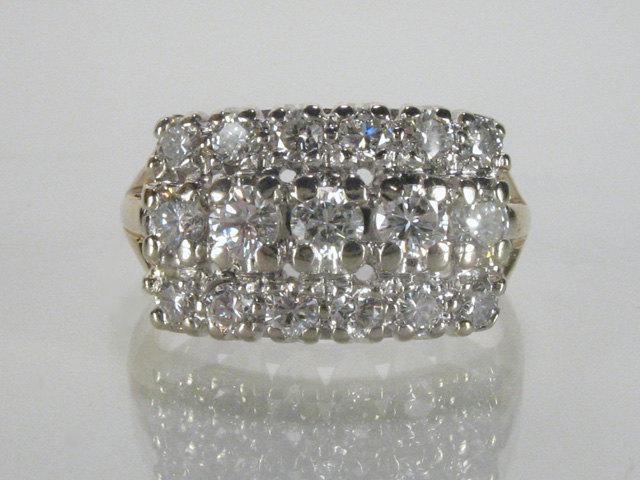 Mariage - Vintage Diamond Wedding Ring - 0.95 Carats Diamond Total Weight - Appraisal Included