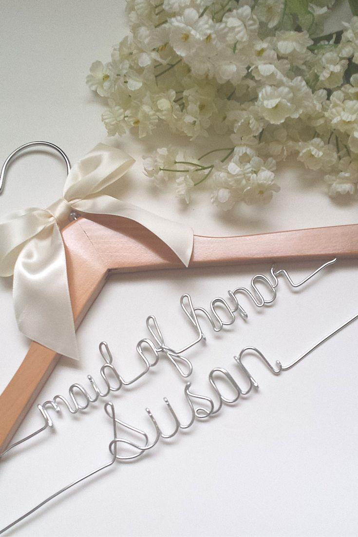 Wedding - Custom Two-tier Wedding Hanger For The Maid Of Honor