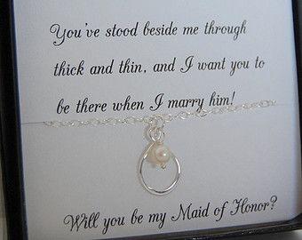 Wedding - BRIDAL PARTY Gifts -  Maid Of Honor
