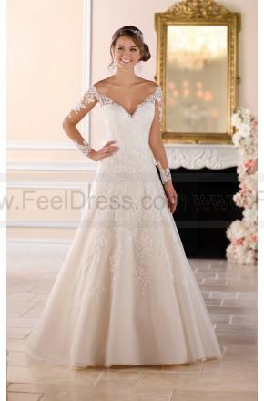 زفاف - Stella York Off The Shoulder Lace Wedding Dress With Sleeves Style 6414