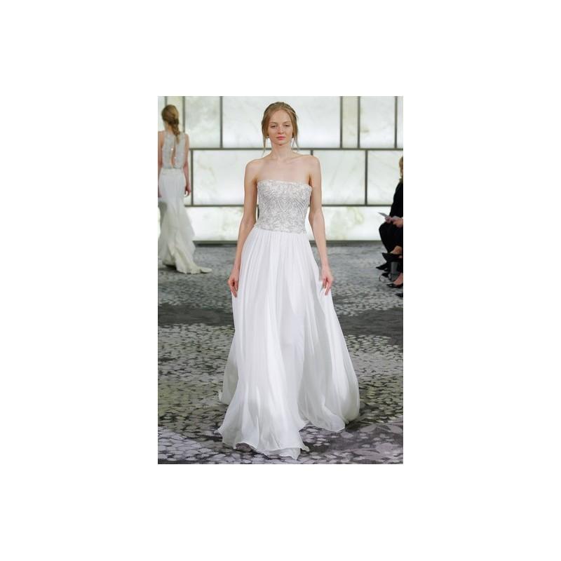 زفاف - Rivini Fall 2015 Dress 3 - Fall 2015 A-Line Rivini Full Length Strapless White - Nonmiss One Wedding Store
