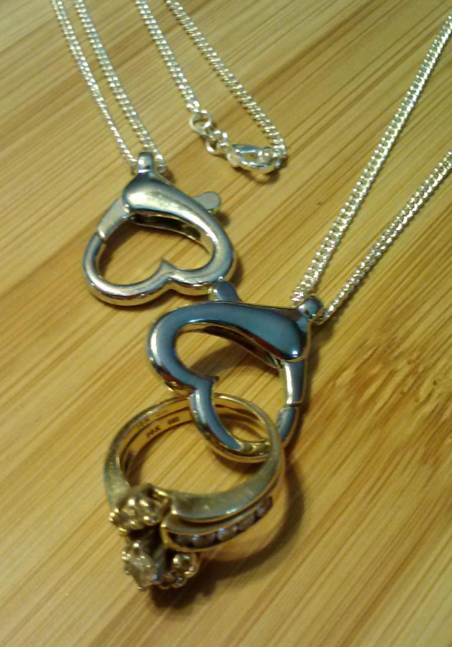 Свадьба - Ring keeper necklace