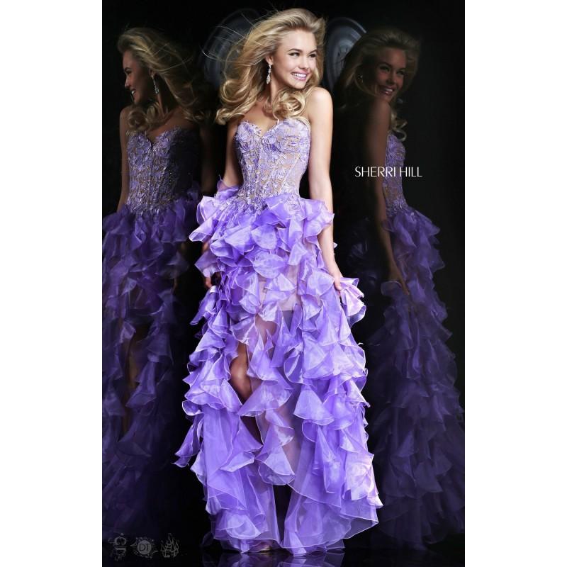 Hochzeit - Coral Sherri Hill 11093 - High-low Dress - Customize Your Prom Dress