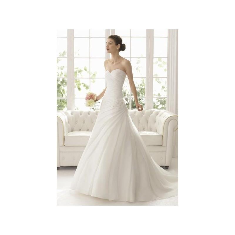 Wedding - Vestido de novia de Aire Barcelona Modelo Arte - 2015 Evasé Palabra de honor Vestido - Tienda nupcial con estilo del cordón