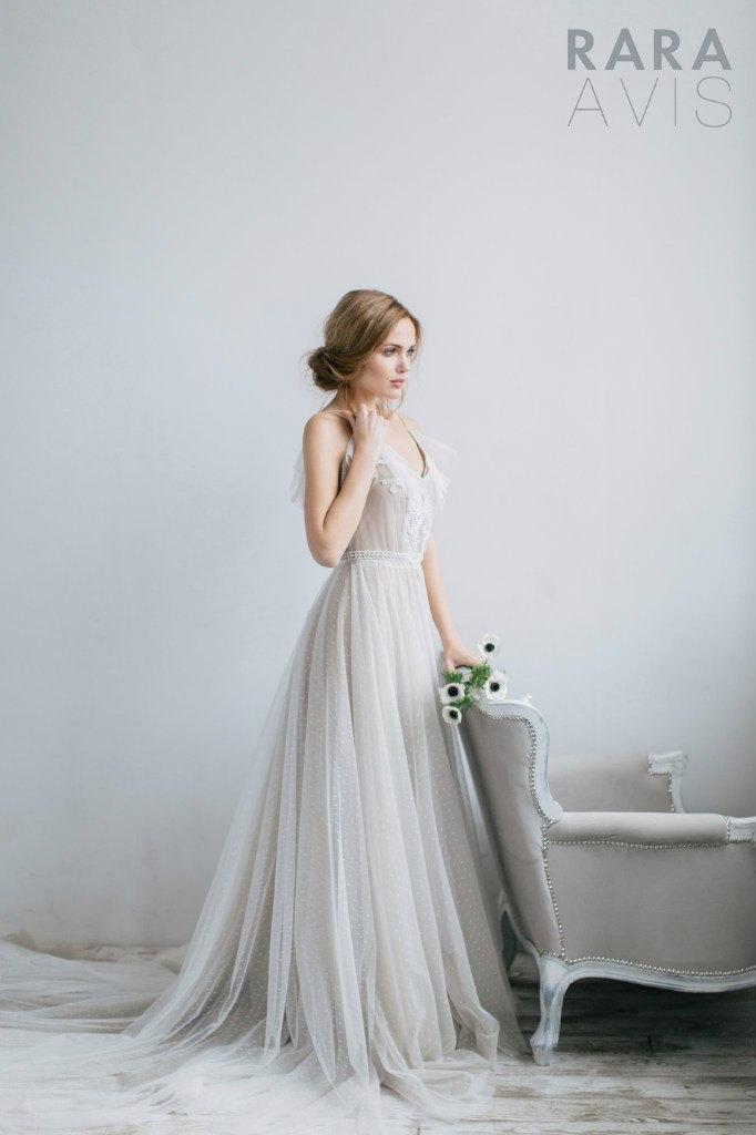 Hochzeit - Wedding dress Romi, vintage style wedding dresses, wedding gowns, bride dresses, beach wedding