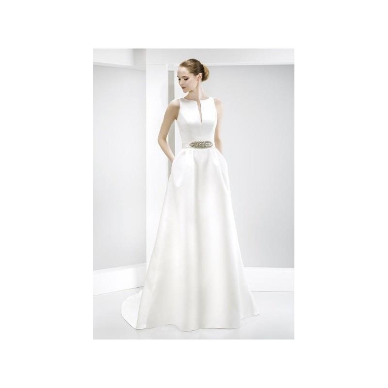 Wedding - Vestido de novia de Jesús Peiró Modelo 6019 - 2016 Evasé Pico Vestido - Tienda nupcial con estilo del cordón