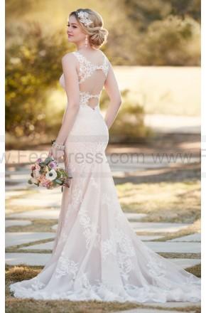 Hochzeit - Essense of Australia Lace Sheath Wedding Dress Style D2196