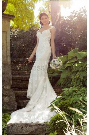 Свадьба - Essense of Australia Vintage Glam Fit And Flare With Cameo Back Wedding Dress Style D2205