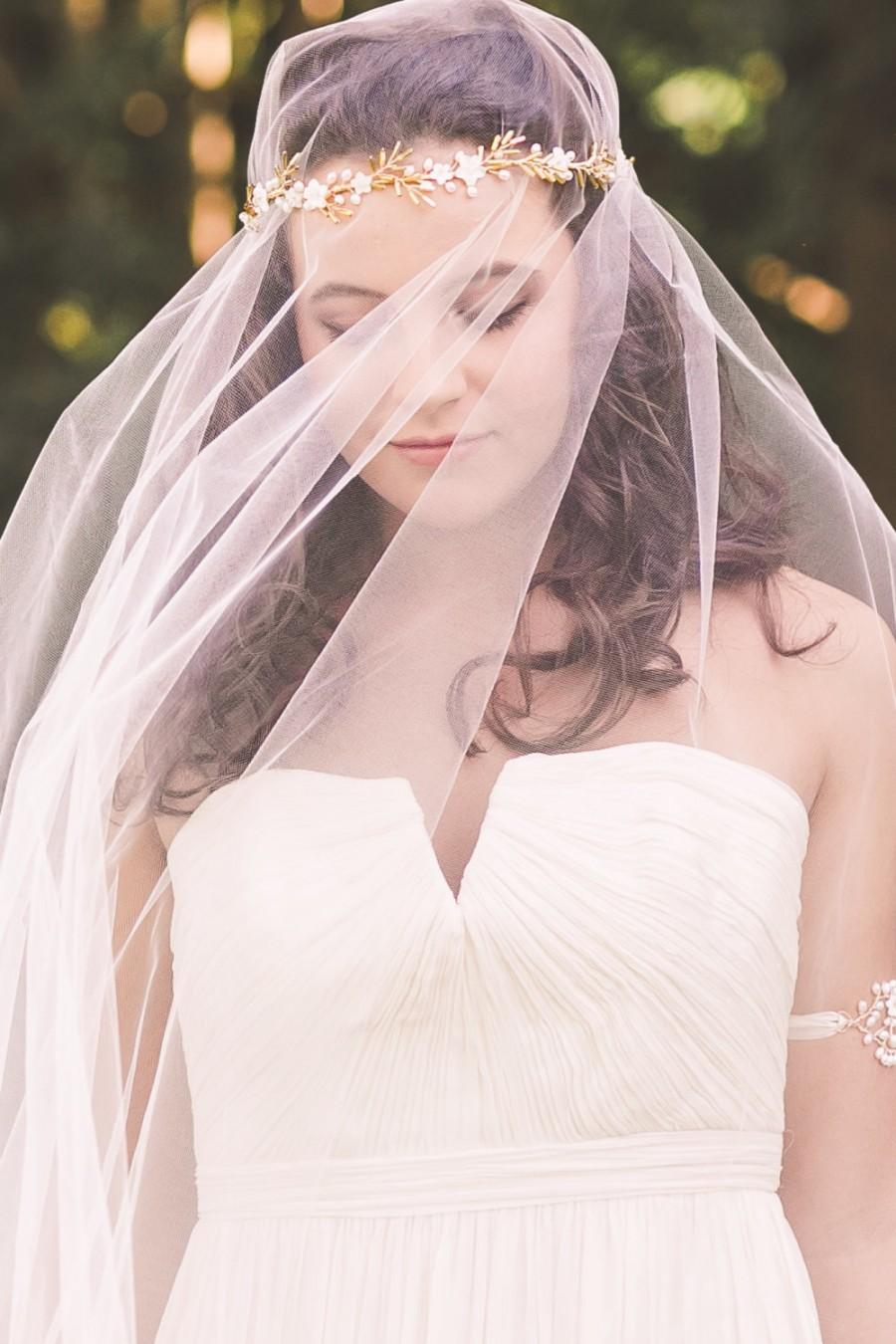 Wedding - bridal hair vine, wedding headband, bridal crown, wedding hair vine, bridal headband, wedding headpiece, bridal headpiece - DESIREE