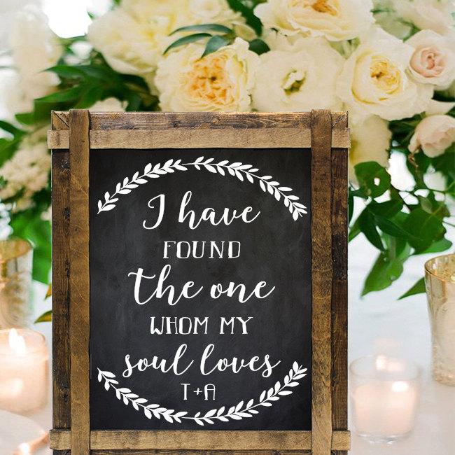 Wedding - Wedding Sign Decal/ Love Sign / Wedding Decor / Wedding Established / Rustic Wedding Decor / Rustic Wedding Sign / anniversary gift