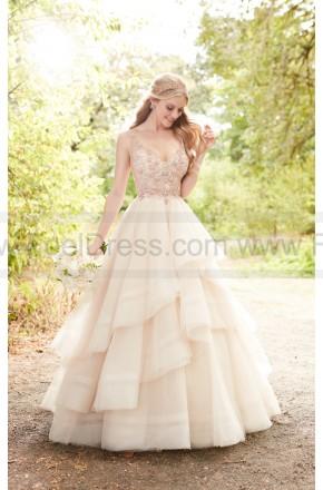 Свадьба - Martina Liana Pink Wedding Dress With Rose Gold Beading Style 884
