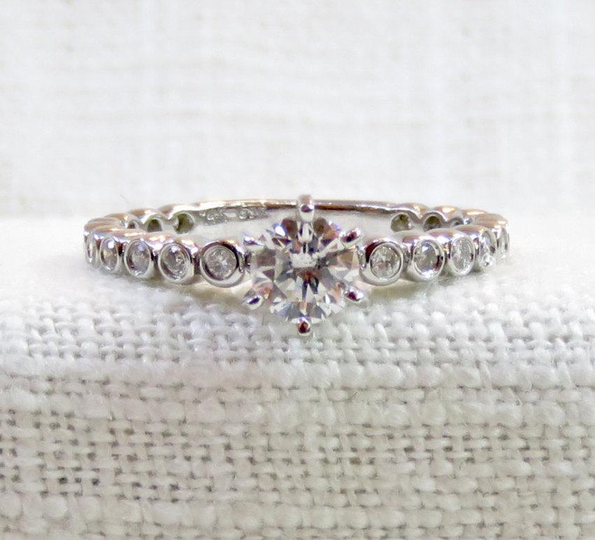 زفاف - Vintage 14k Gold Diamond Engagement Ring .75 Carats