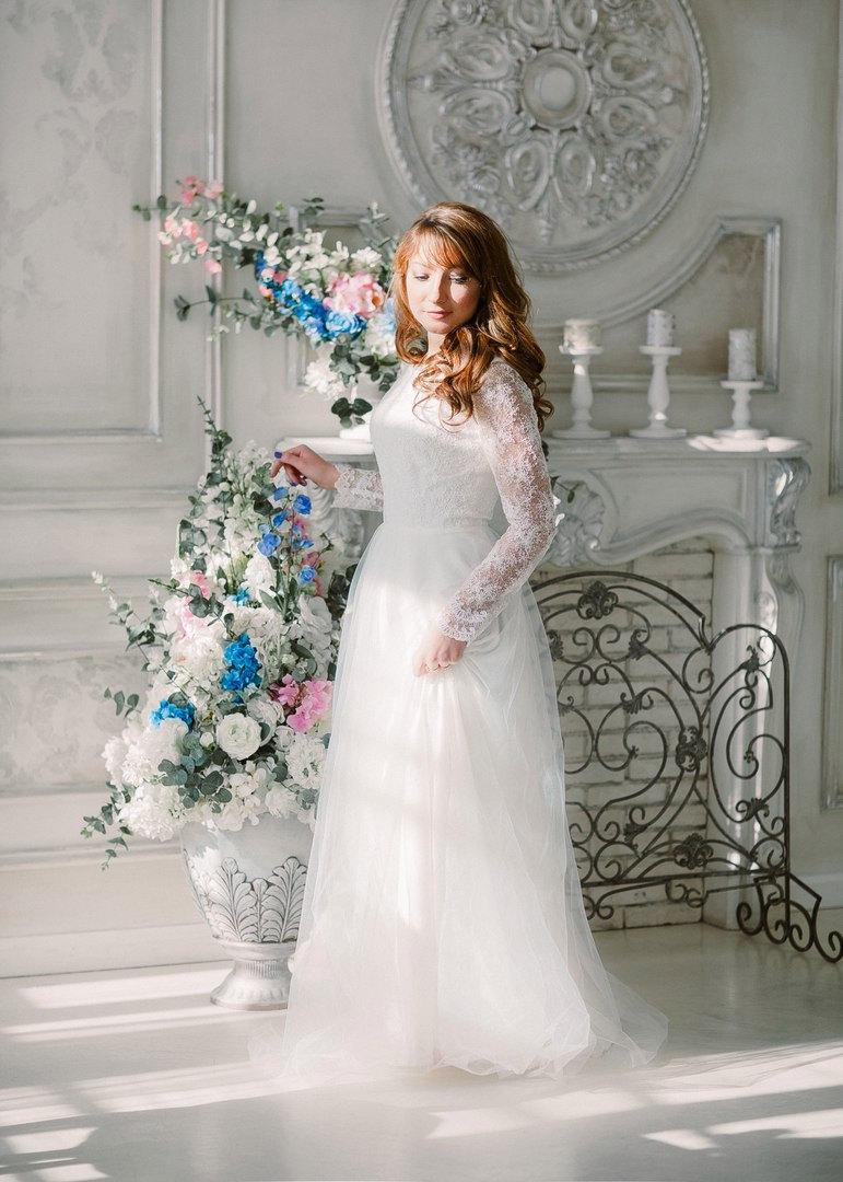 Свадьба - Wedding dress Boho wedding dress Romantic Wedding Dress Long Sleeve Wedding Dress vintage wedding dress elegant wedding gown