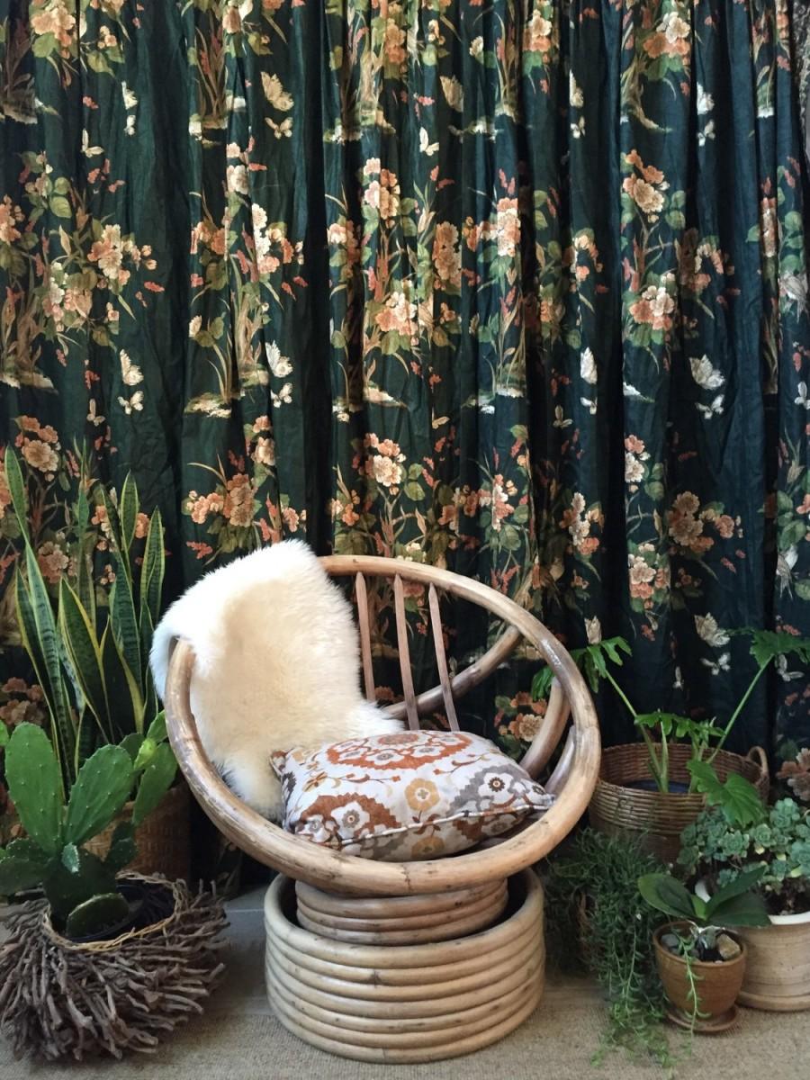 زفاف - mid century modern bentwood bamboo rocking swivel egg chair / rocking chair / local pickup delivery