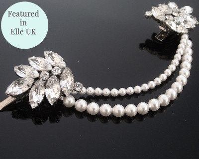 زفاف - Old World Charm Vintage Style Hair Pearls, MARINA-B. Featured in ELLE.