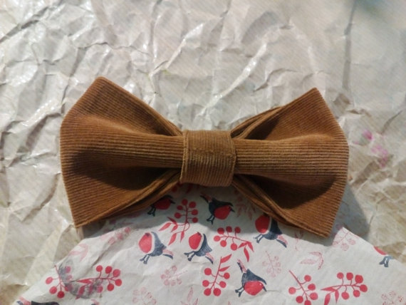 Mariage - Men's gift Husband gift Brown bow tie Mens gift Boyfriend gift Fathers gift Holiday gift Gift for him Birthday gift Valentines gift For men