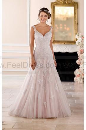 Hochzeit - Stella York Sparkling Silver Lace Wedding Dress Style 6401