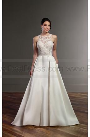 Wedding - Martina Liana Beaded High Neck Wedding Dress With Detachable Skirt Style Brody   Selene   Olivia
