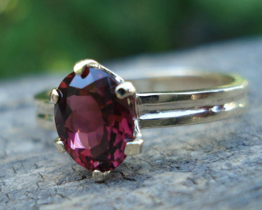 Mariage - Payment plan for Sharon TOURMALINE ring, Magenta pink tourmaline engagement ring, alternative engagement ring, conflict free, size 6 to 10