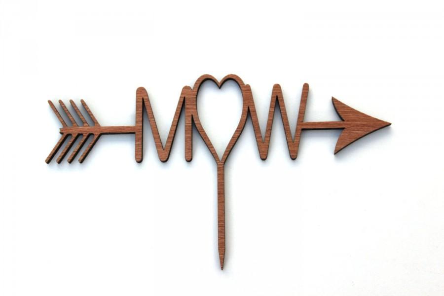 Mariage - Woodlands Wooden Personalised Cake Topper Rustic Natural