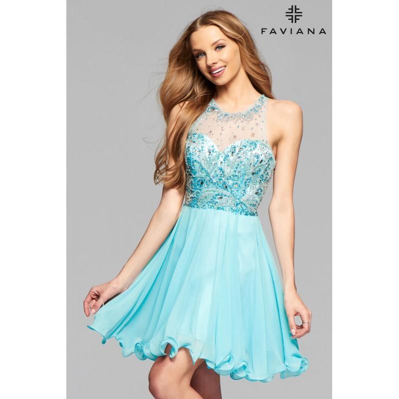 Hochzeit - Ice Blue Faviana 7873 - Brand Wedding Store Online
