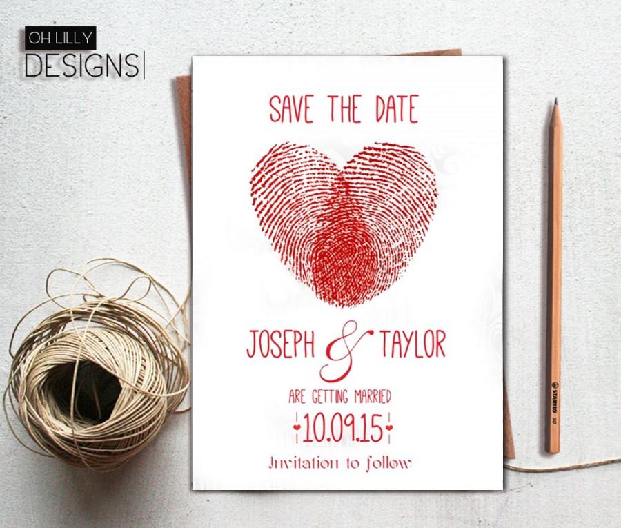 Hochzeit - Save the date printable, Save-the-Date Invitation, Wedding Cards. Digital File, Download