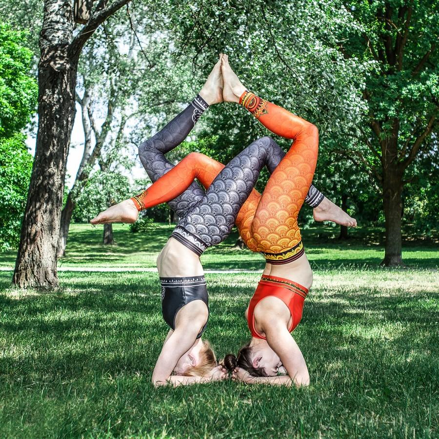 Свадьба - Printed LEGGINGS MANDALA for Yoga Fitness Pilates Dance ACTIVEWEAR (orange or grey)