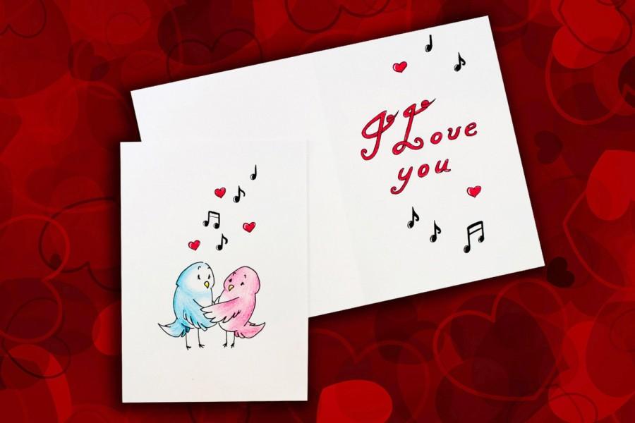 Hochzeit - Instant download Love card Valentine's Day gift funny Valentine Card Romantic Love Card Heart Card for Boyfriend Card for Girlfriend PDF