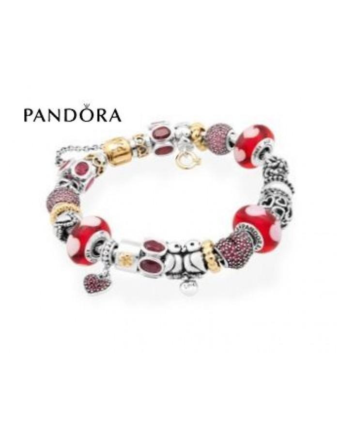 Mariage - Top achats Bracelets Pandora Prix * Pandora Lovebirds Inspirational Bracelet pandora soldes